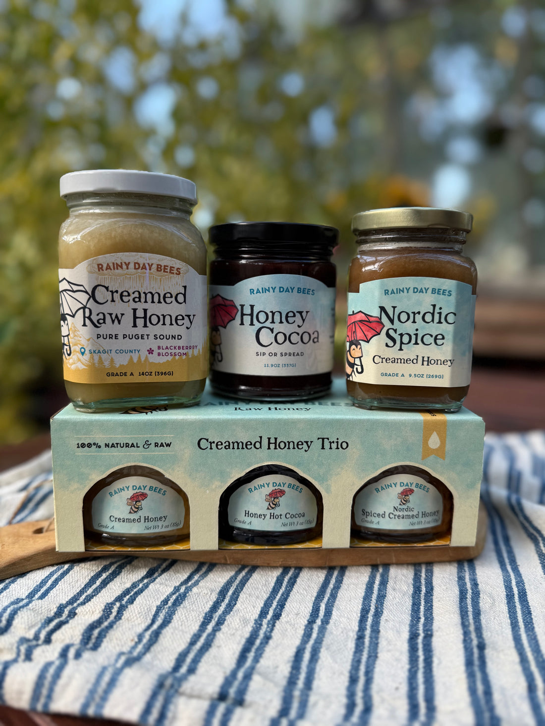 Large Creamed Honey Trio