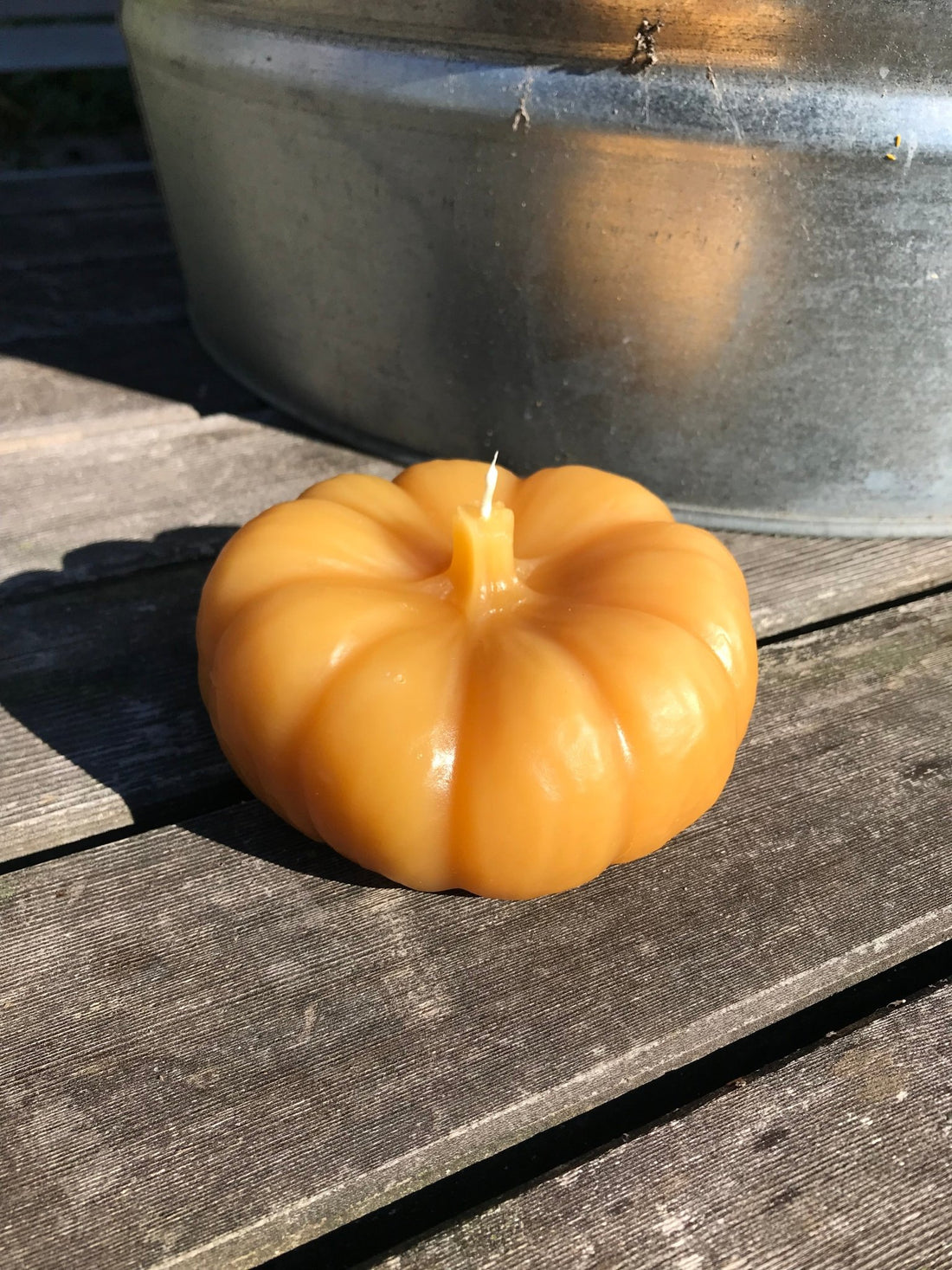 Beeswax Pumpkin Candle