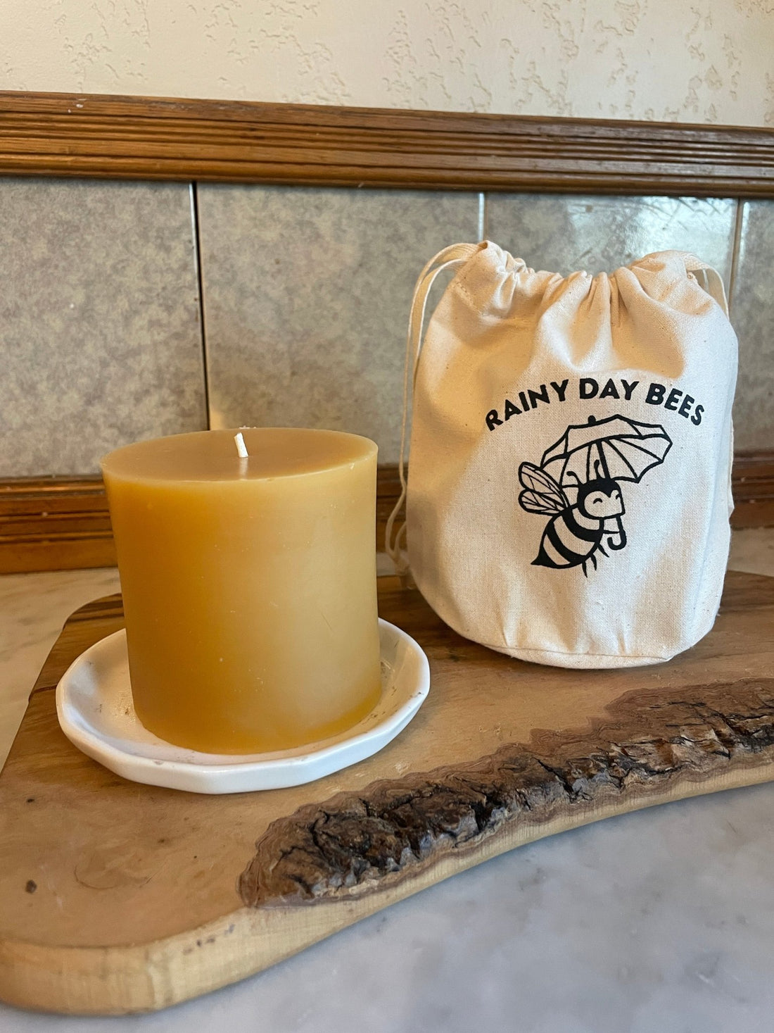 Beeswax Pillar Candle